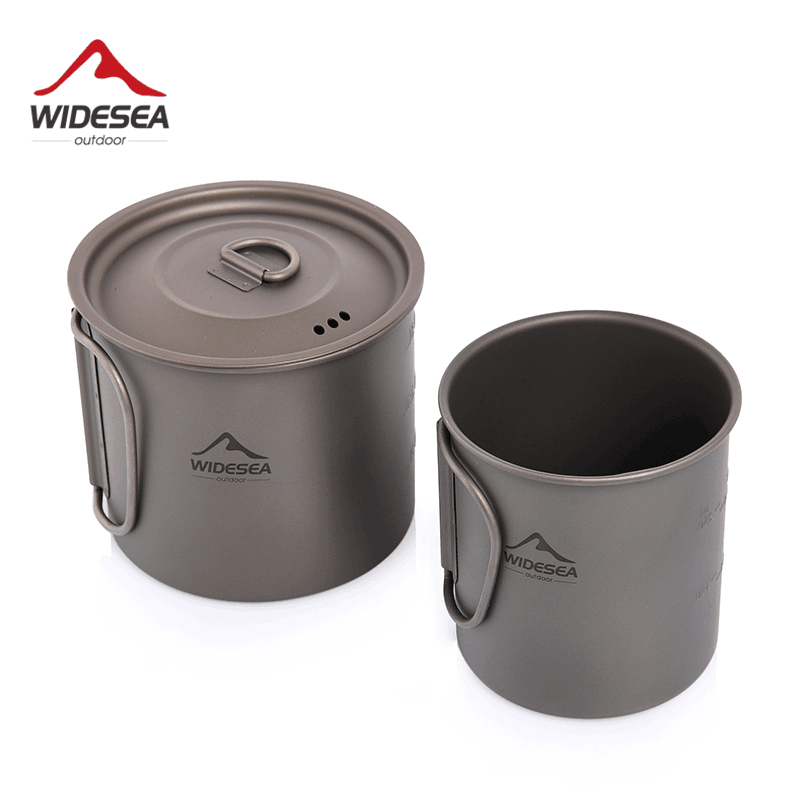 Quality Camping Cooking Set - Widesea Camping Mug Titanium Cup Tourist