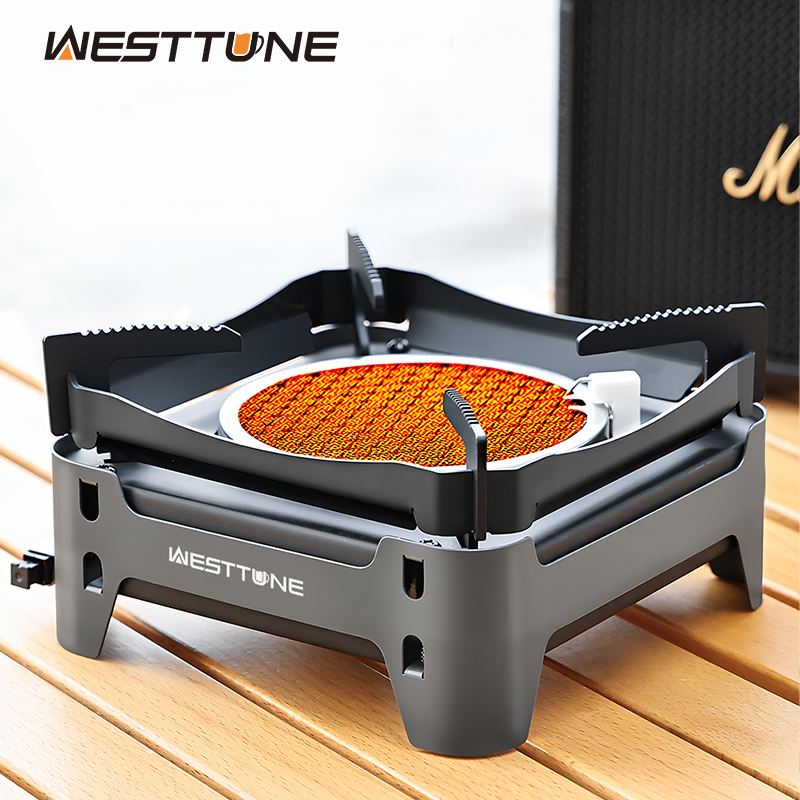 Quality Camping Cooking Set - WESTTUNE Outdoor Infrared Combustion Stove Portable
