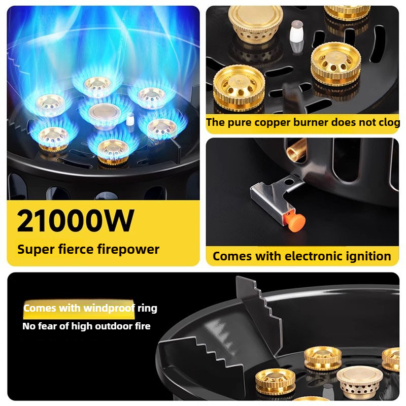 21000W 7-Core Camping Stove Hi - Quality Camping Cooking Set recension och pris