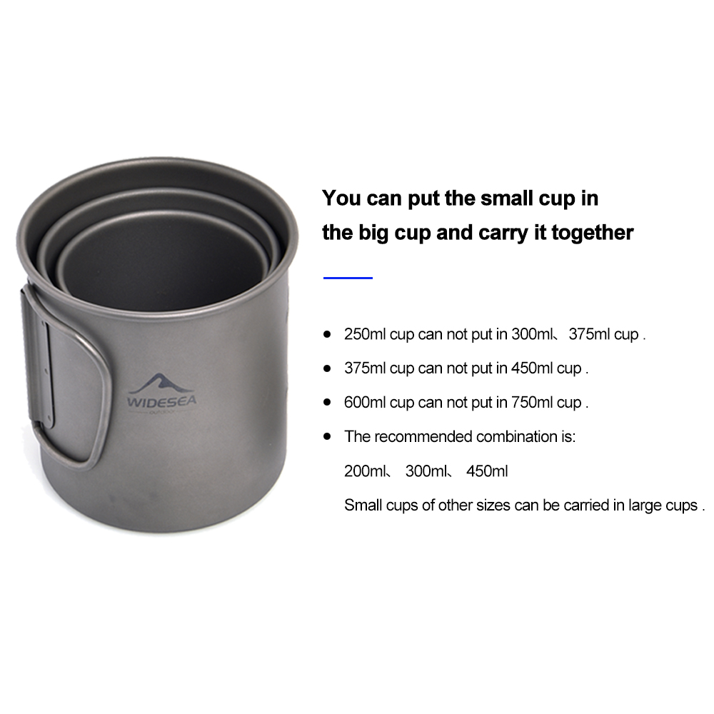 Widesea Camping Mug Titanium C - Quality Camping Cooking Set recension och pris