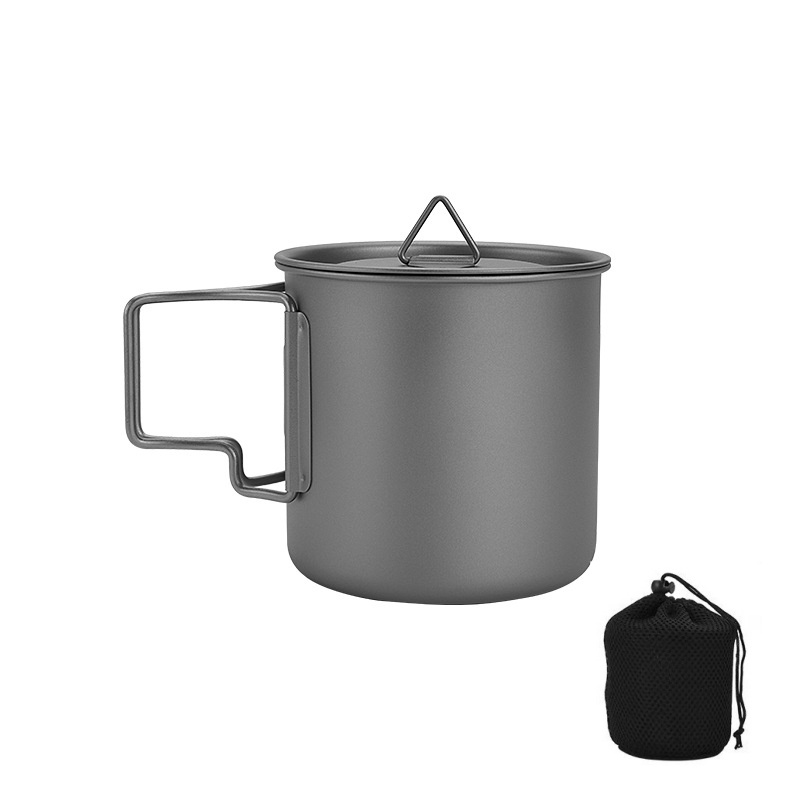 Titanium Camping Mug with Fold - Camping Cooking Organizer recension och pris