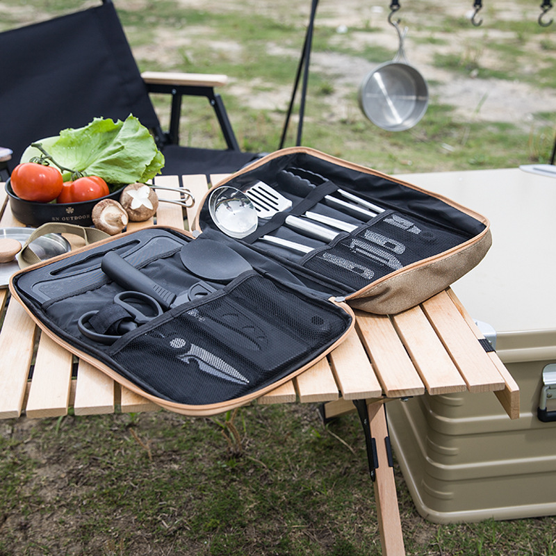 8pcs Camping Kitchen Cookware  - Quality Camping Cooking Set recension och pris