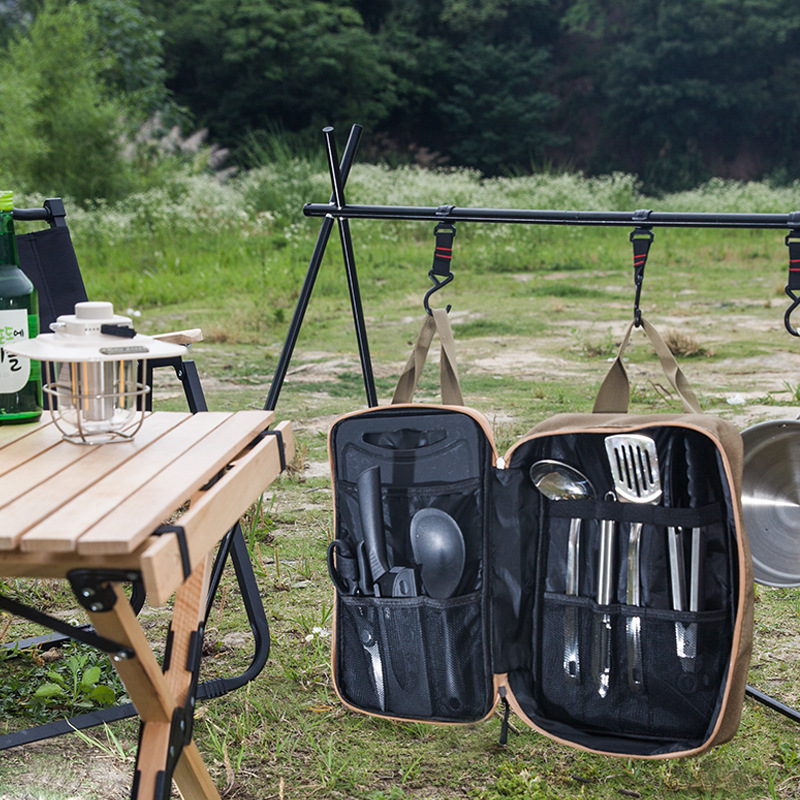 8pcs Camping Kitchen Cookware  - Quality Camping Cooking Set recension och pris