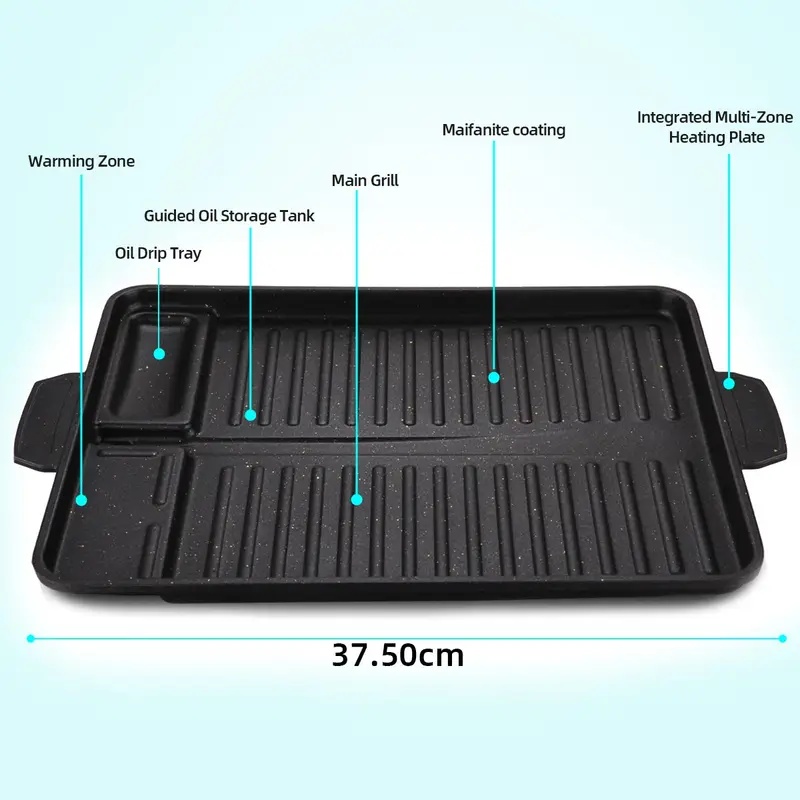 Portable Korean Style Grill Pl - Camping Hiking Cooking recension och pris