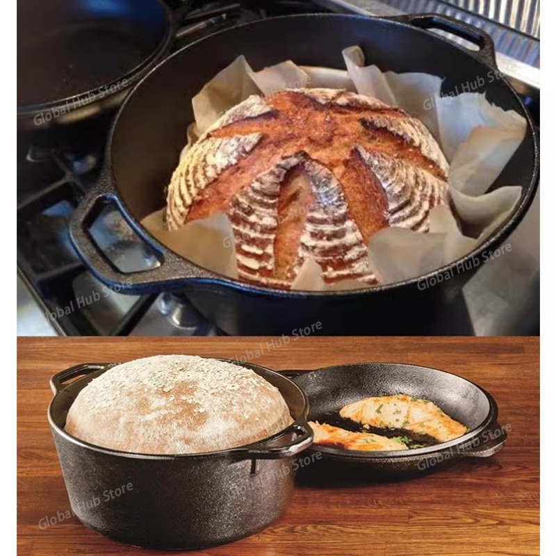 2 in 1 Cast Iron Dutch Oven wi - Camp Dutch Oven Cast recension och pris