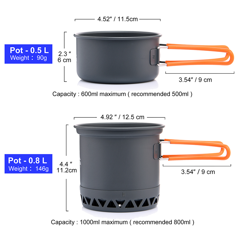 Widesea Portable Camping Cookw - Quality Camping Cooking Set recension och pris