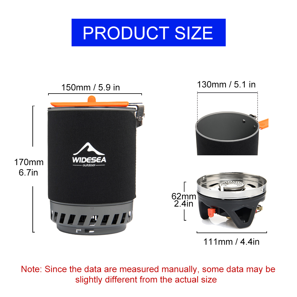 Widesea Camping Cooking System - Camping Hiking Cooking recension och pris