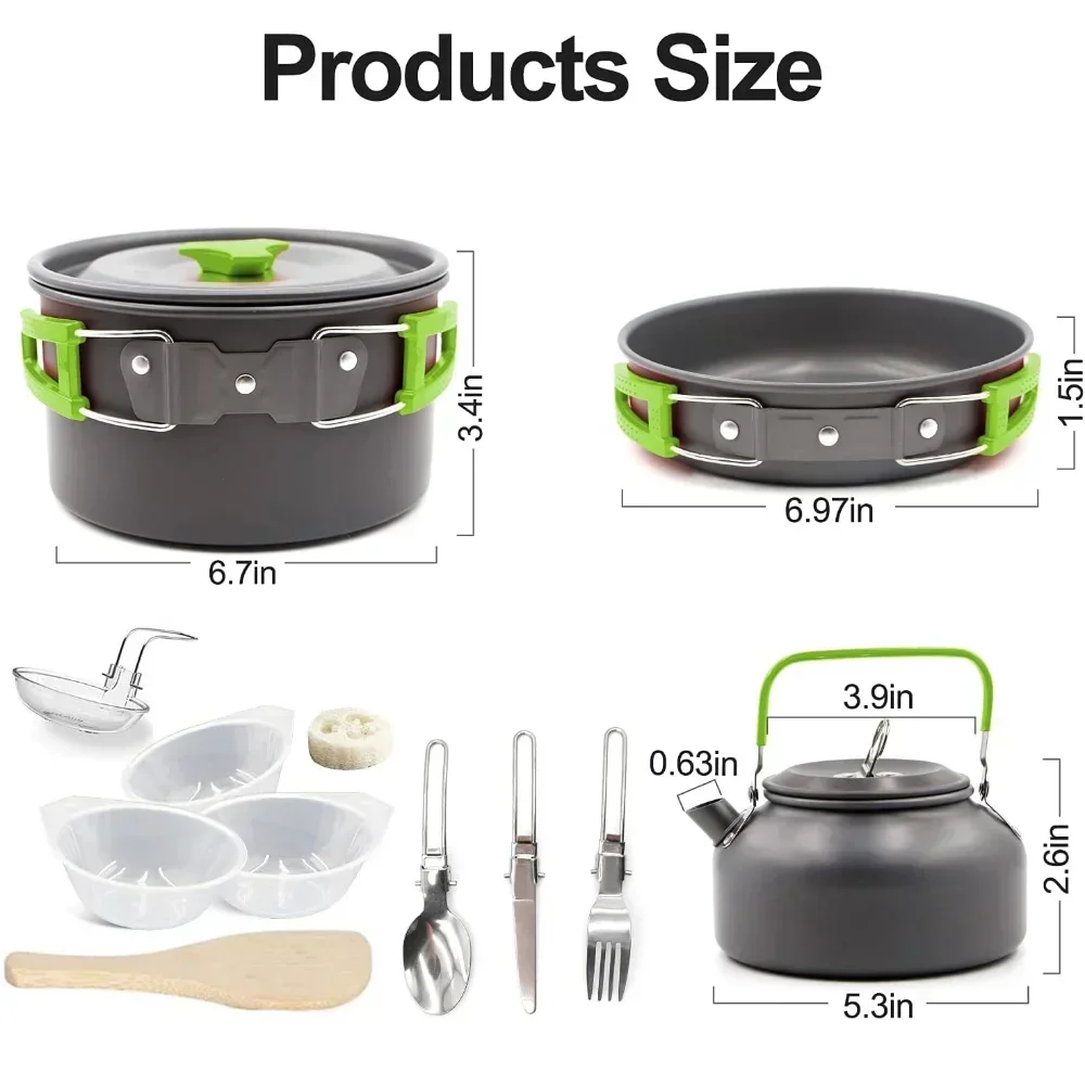 Camping Cooking Set Portable L - Quality Camping Cooking Set recension och pris