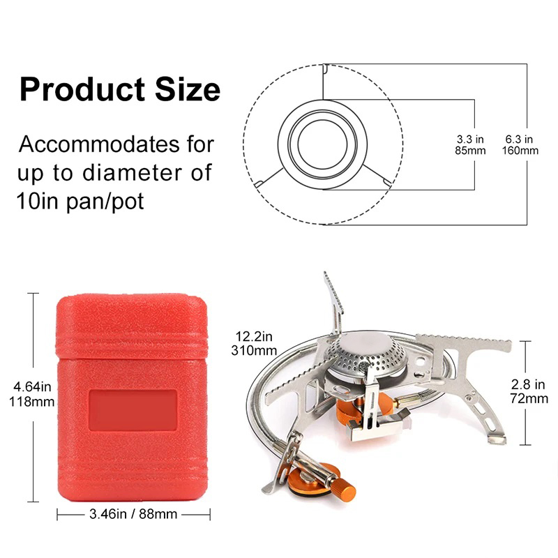 Camping Gas Stove Portable Fol - Quality Camping Cooking Set recension och pris