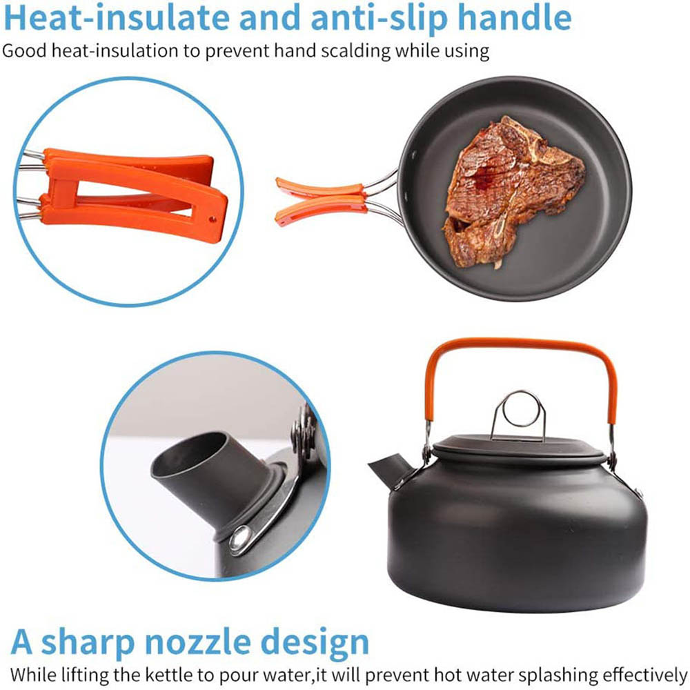 1pcs/1set Camping Cookware Kit - Camping Cooking Organizer recension och pris
