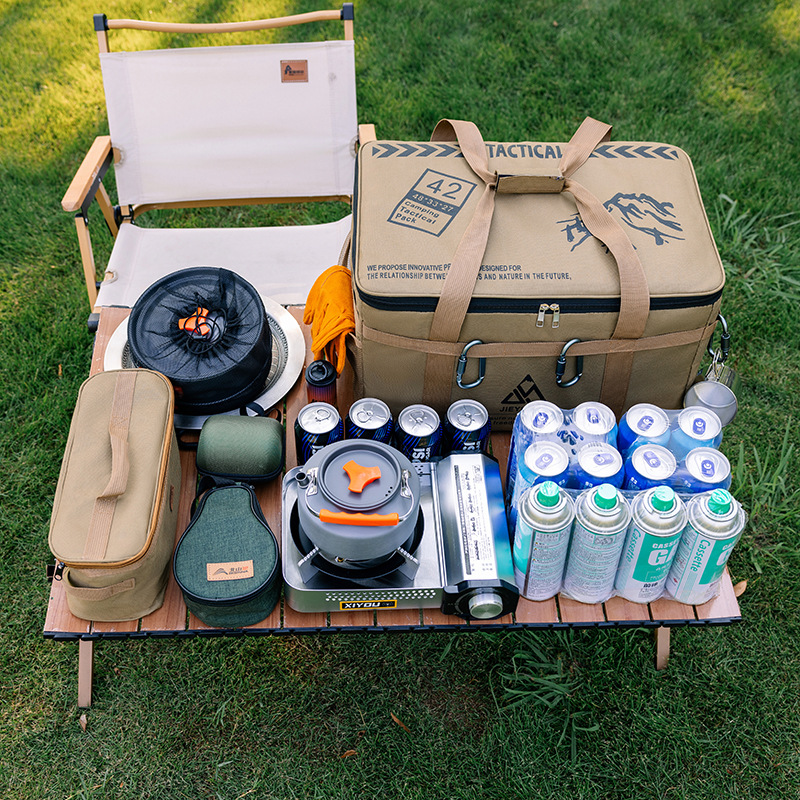 Heavy-Duty Large Capacity Camp - Camping Cooking Organizer recension och pris