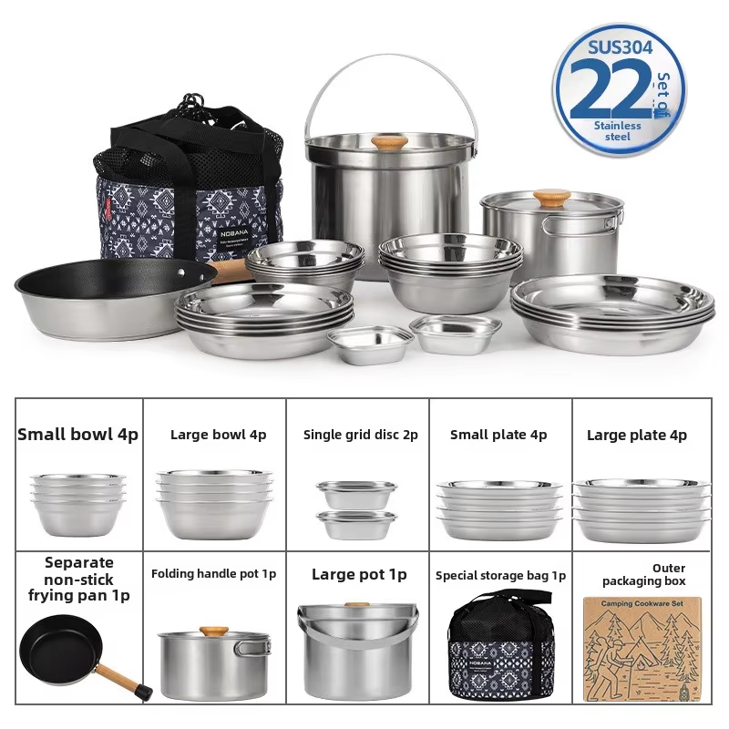 NOBANA Newest Outdoor Stainles - Camping Cooking Organizer recension och pris