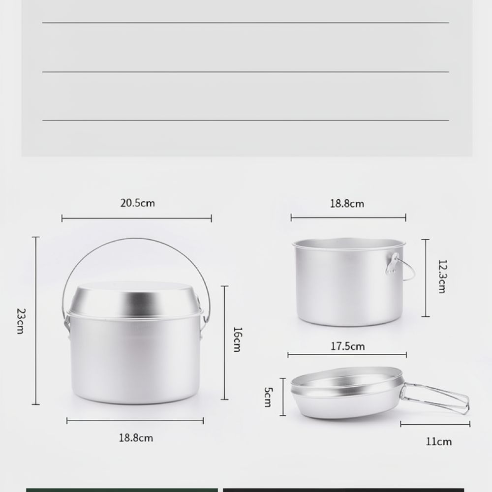 Outdoor Camping Cookware Set F - Camping Cooking Dining Set recension och pris