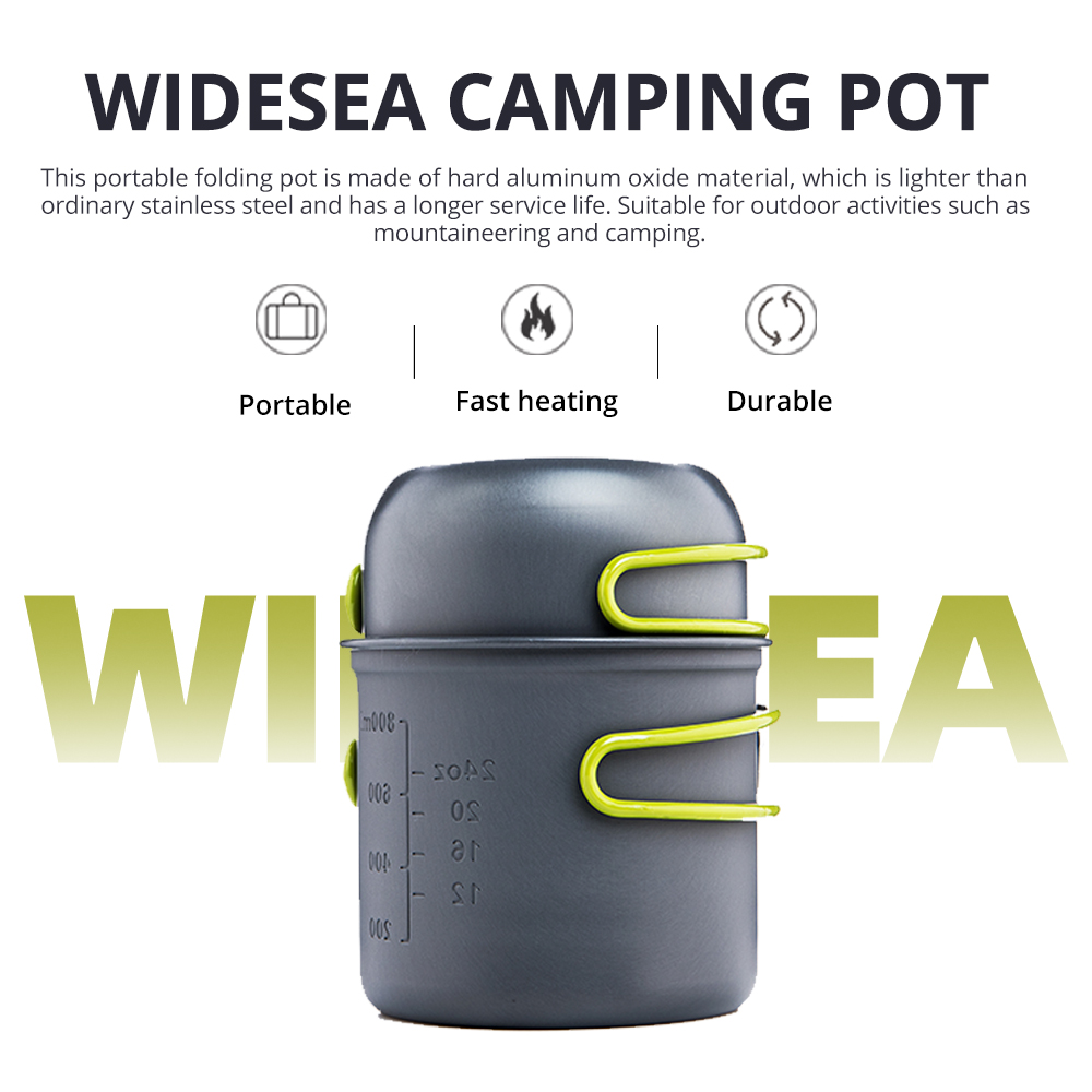 Widesea Ultralight Camping Coo - Quality Camping Cooking Set recension och pris