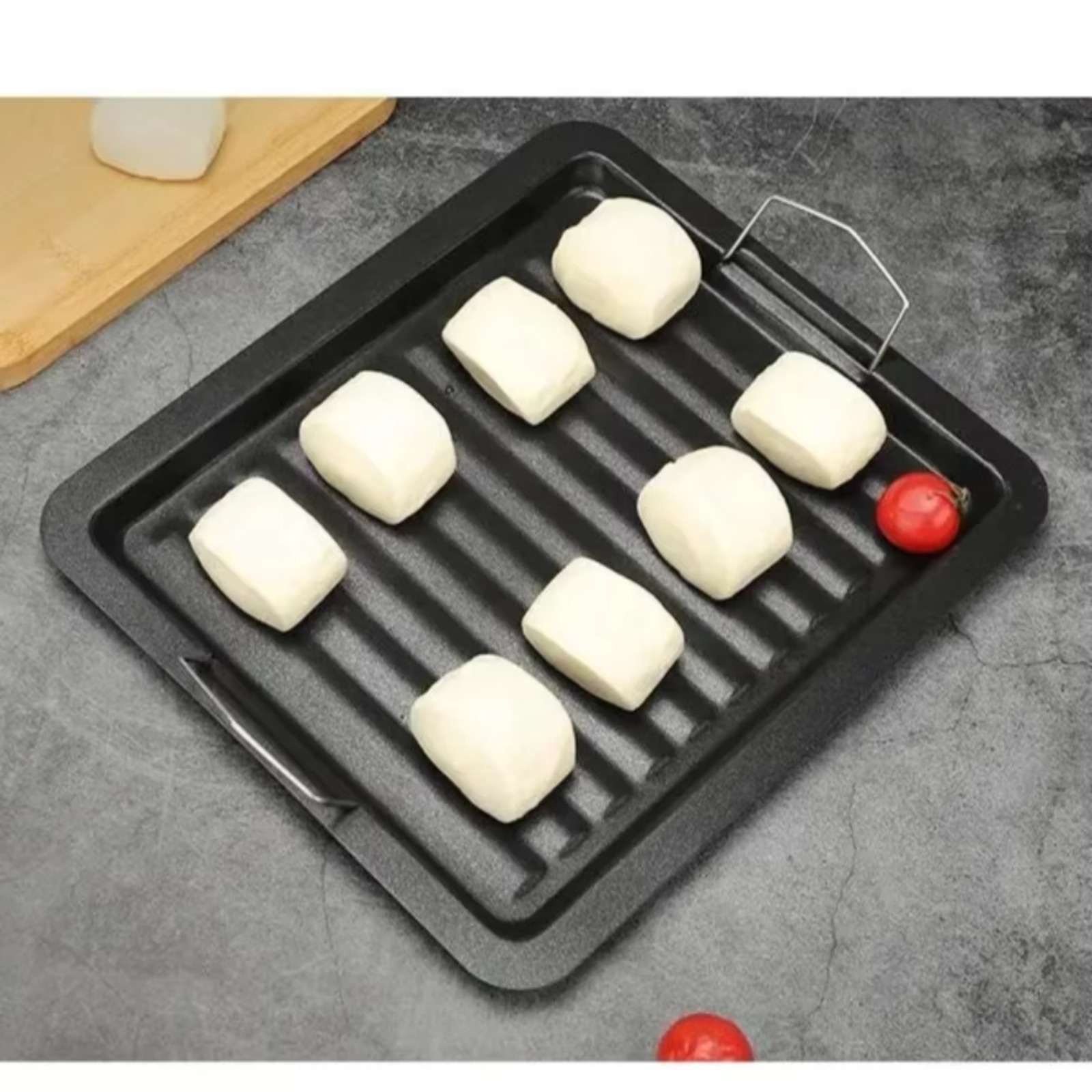 Griddle Pan Non Stick Iron Pla - Camping Cooking Flat Top recension och pris