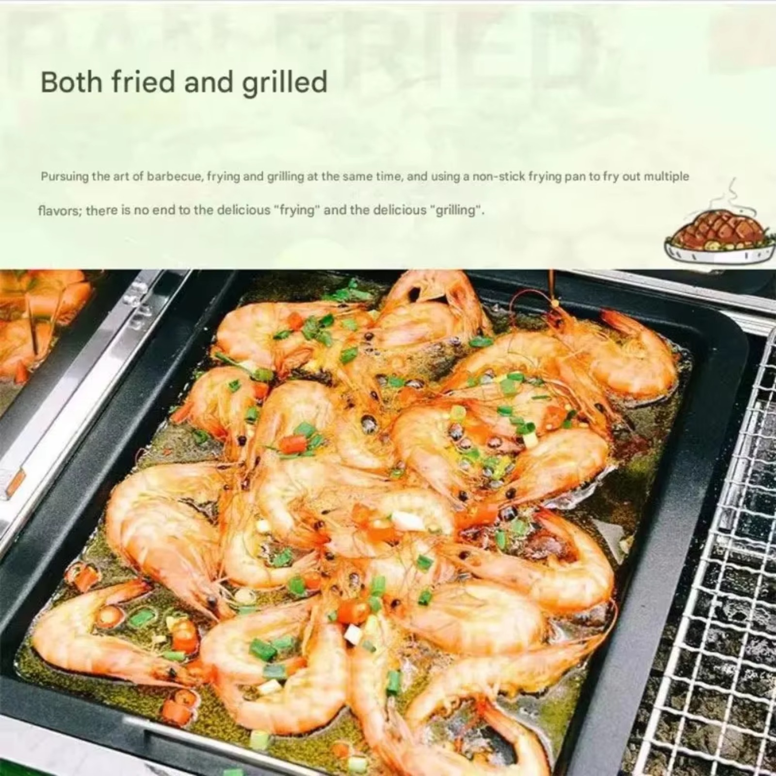 Griddle Pan Non Stick Iron Pla - Camping Cooking Flat Top recension och pris