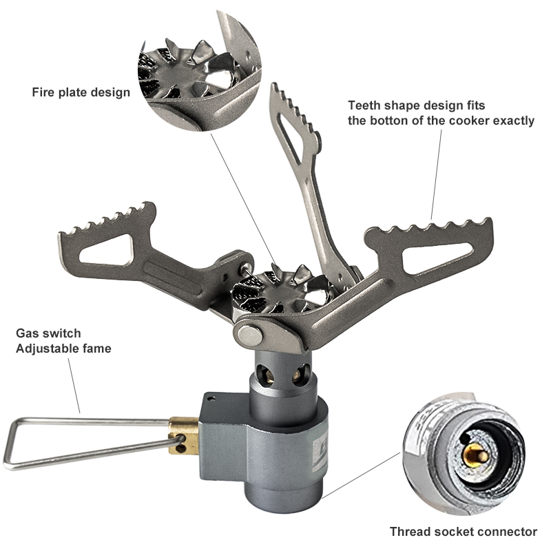 BRS Outdoor Gas Stove Mini Cam - Quality Camping Cooking Set recension och pris