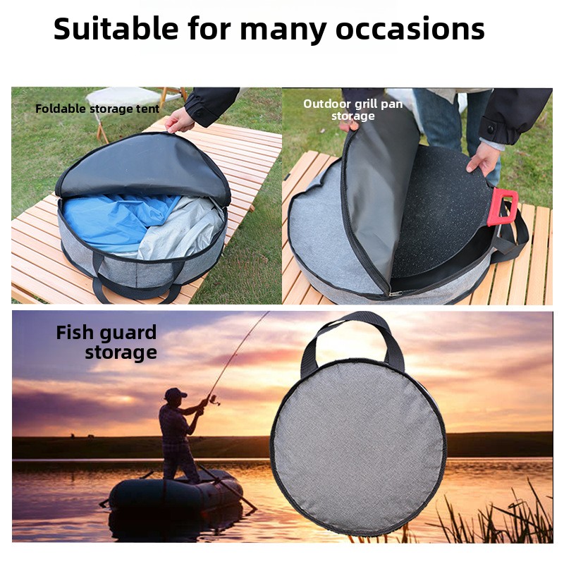 Portable Round BBQ Stove Stora - Camping Cooking Table recension och pris