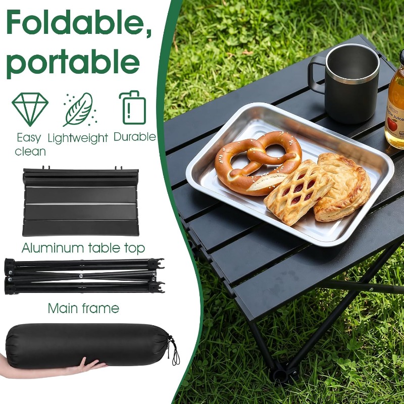 Portable Folding Camping Table - Camping Cooking Table recension och pris