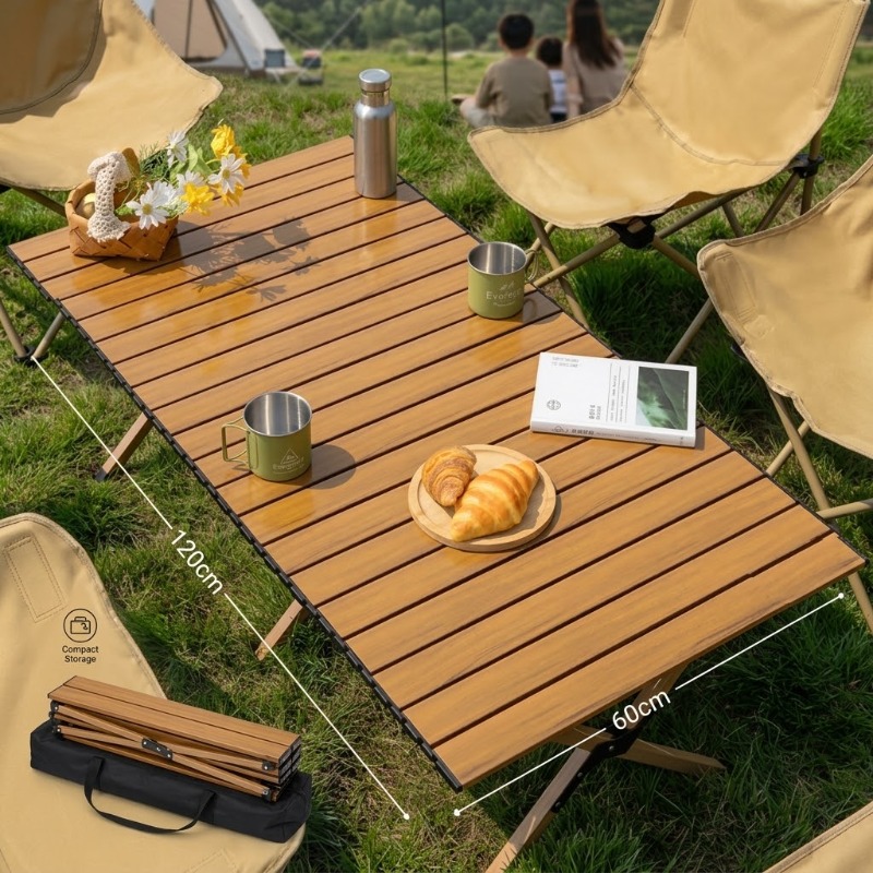 Portable Foldable Egg Roll Tab - Camping Cooking Table recension och pris
