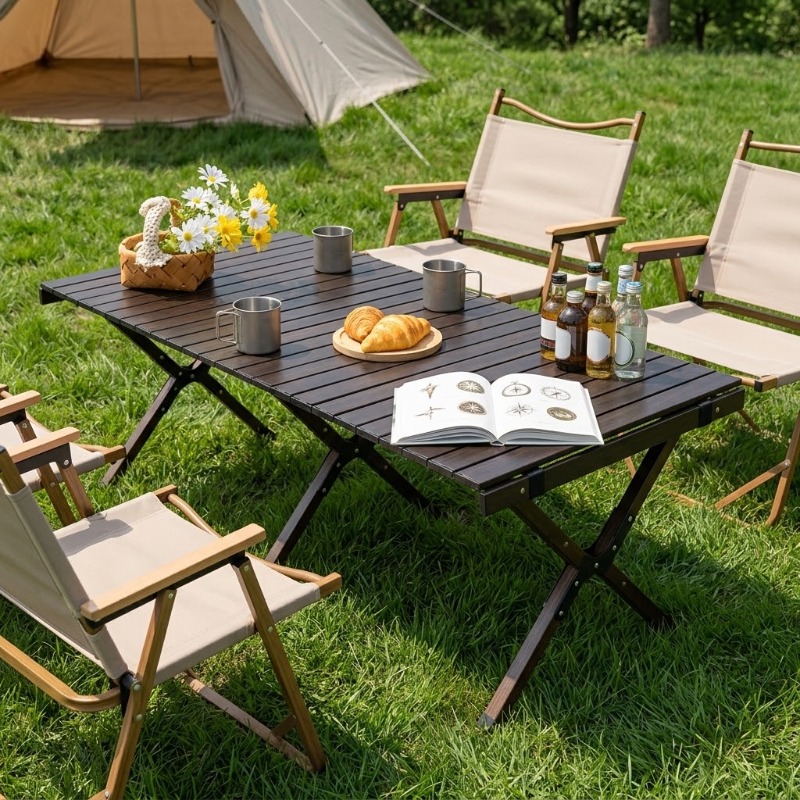 Portable Foldable Egg Roll Tab - Camping Cooking Table recension och pris
