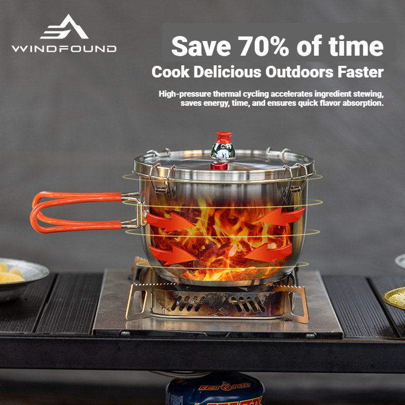 Outdoor Stainless Steel Pressu - Camping Hiking Cooking recension och pris