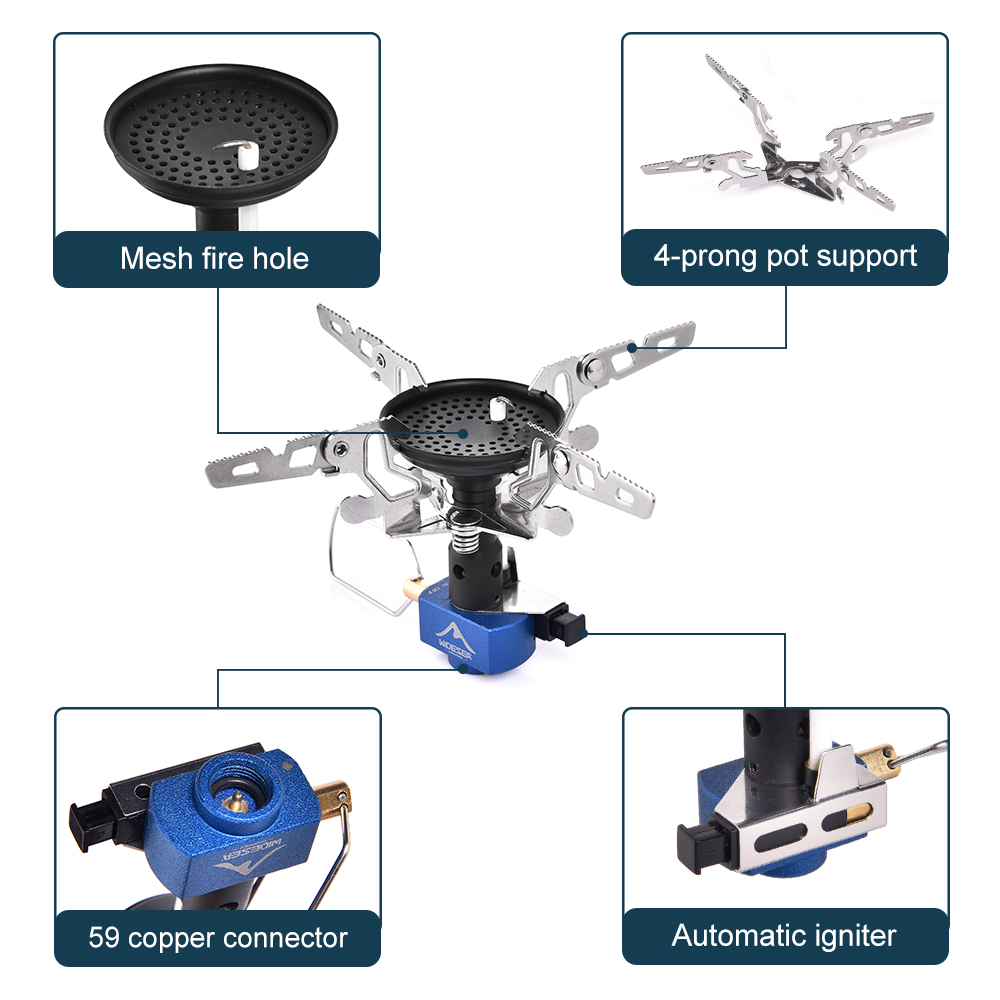 Outdoor Camping Gas Burner Out - Quality Camping Cooking Set recension och pris