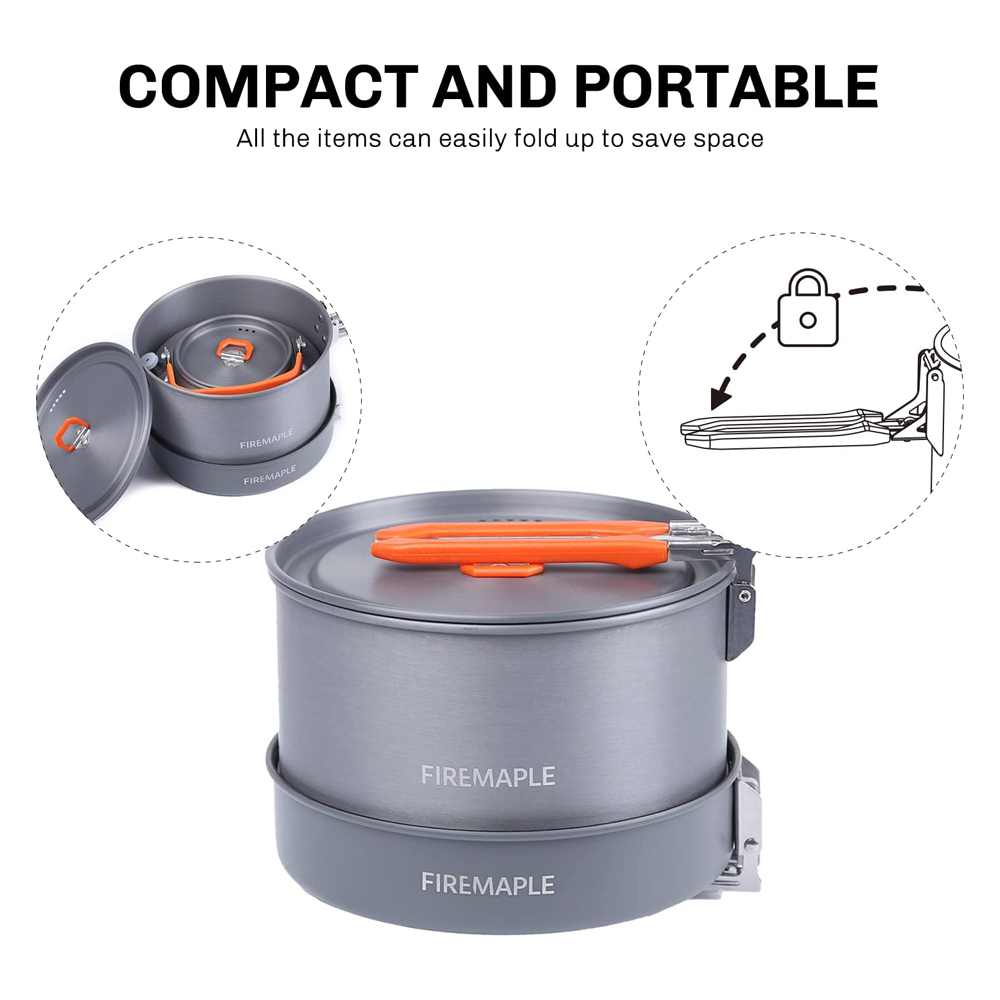Fire Maple Camping Cookware Ut - Quality Camping Cooking Set recension och pris