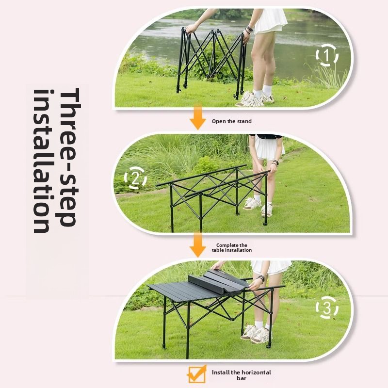 Portable Outdoor Camping Picni - Camping Cooking Table recension och pris