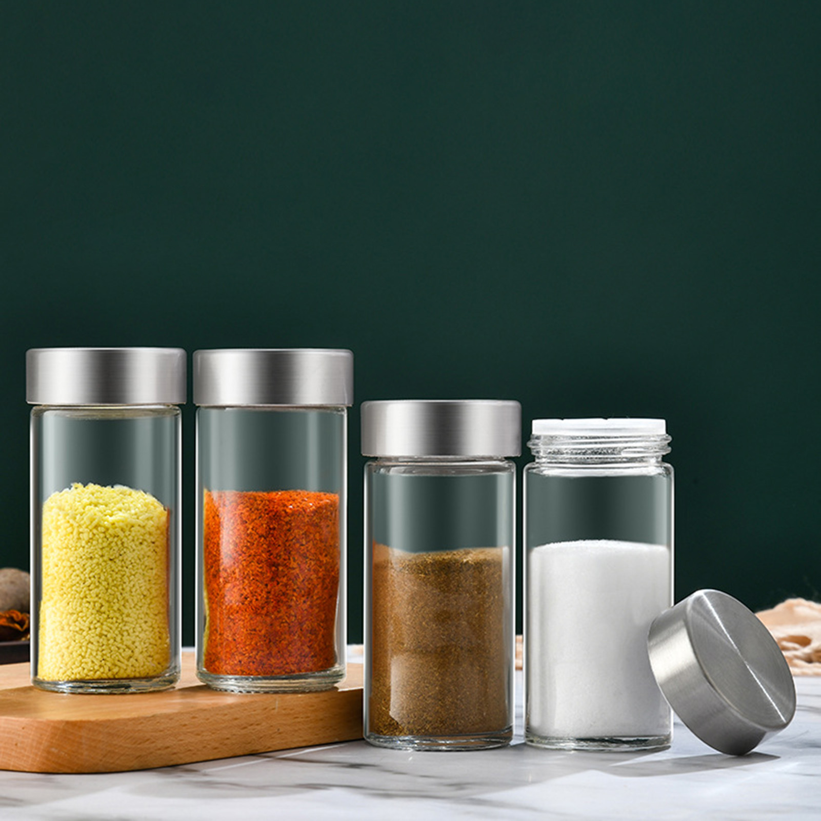 Jars for Spices Salt and Peppe - Camping Cooking Container recension och pris