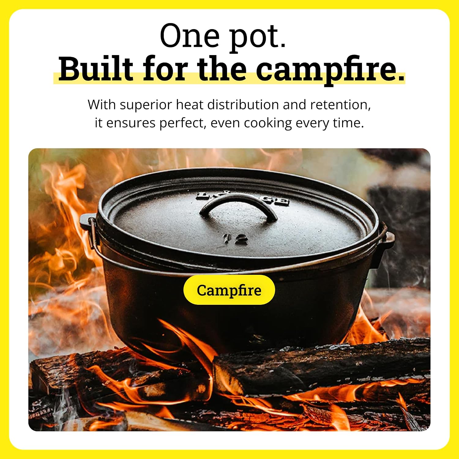 Cast Iron Camp Dutch Oven, Pre - Camp Dutch Oven Cast recension och pris